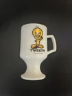 Tweety Bird Milk Glass Mug Marriott's Great America 1975 - Vintage