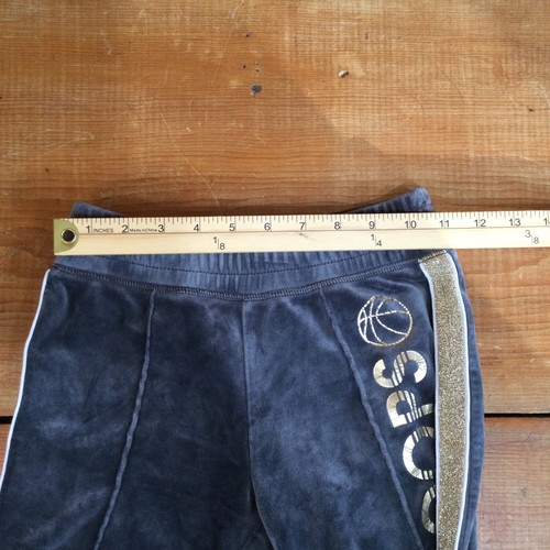 Justice Teen Velour “Hoops” Hoodie And Pants Gold Accent Stripes Size 8 - Picture 20 of 22