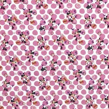 DD012 - 100% COTTON DIGITAL PRINT FABRIC - POLKA MINNIE MOUSE