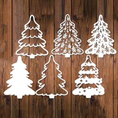 Weihnachts Bäume Stencil Cutting Dies Scrapbooking Stanzschablone Karte Handwerk