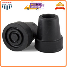 2 Pcs Cane Tips 3/4 Inch Heavy Duty Rubber Cane Tips Anti Slip TPR Replacement