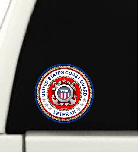 ProSticker 411 (One) 4" United States Coast Guard Veteran USCG Decal - Picture 2 of 2