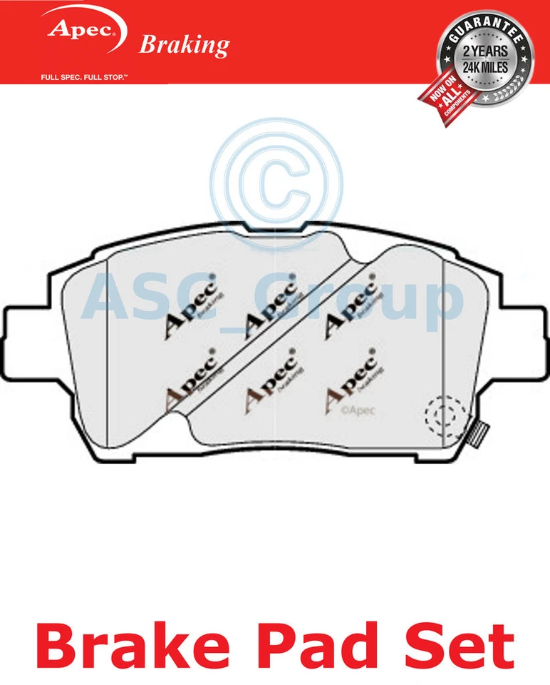 Jeu De Plaquettes De Frein Avant Apec Qualité OE Remplacement PAD1116 - Photo 1/1