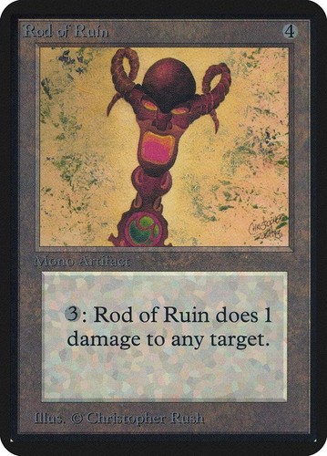 Magic MTG Alpha Rod of Ruin LIGHTLY PLAYED (LP)
