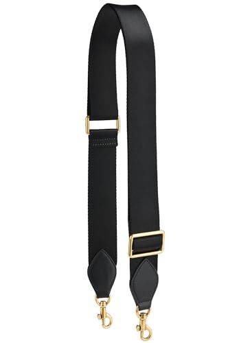 Purse Strap Replacement Crossbody Bags Handbag Wide Canvas Black-purse Strap