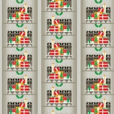 Birch Organic Fabric Charley Harper Christmas CHX 06 Gift Rapt Cotton
