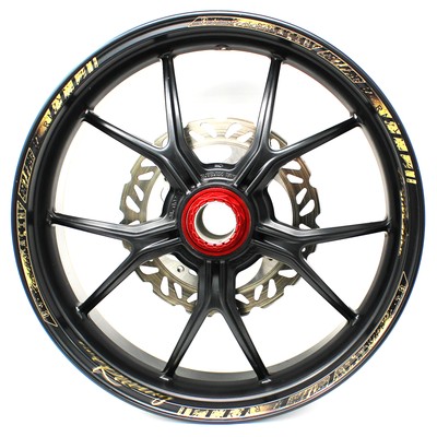 Felgenrandaufkleber Im GP-Design – Passend Für 15–19 Zoll Felgen, Schwarz Matt, Wasser- & UV-beständig – Für Auto, Motorrad & Mehr