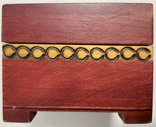 Decorative Wooden Trinket Box Made In Poland 3"x2.5"x2.3" GnuFashion - Picture 7 of 12