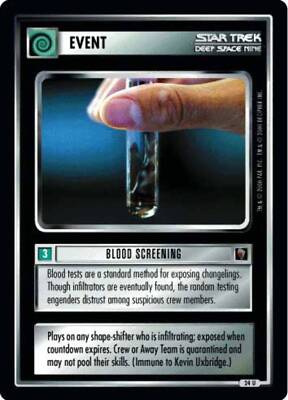 Star Trek CCG Blood Screening - Mirror Mirror