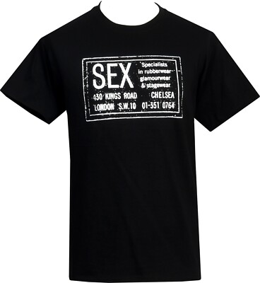 Herren Seditionaries T-Shirt Sex Kings Road London Punk Rocker 1977