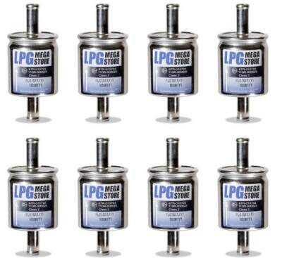 8 pieces LPG filter gas filter 11 mm LPG CNG 11/11 e.g. BRC Zavoli 
