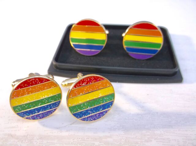 LGBTQ Gay Pride Cuff Links Rainbow Cuff Links Pride Cuff Links,Rainbow Accessories,Pride Rainbow Gay Pride Flag Cufflinks