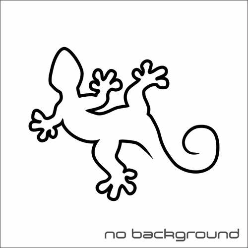 Gecko Lizard Sticker Vinyl Decal - Reptile Iguana Pet Car Window Bumper Decor - Picture 3 of 17