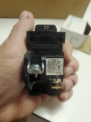 One New in Box ITE Pushmatic (P120) 1 Pole 20 Amp Breaker shipped priority mail 