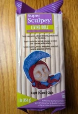 Super Sculpey Living Doll Clay 1lb-Light, ZSLD-3