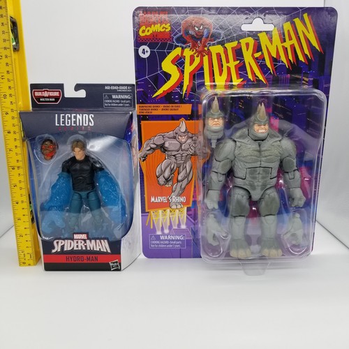 Marvel Legends Spider-Man Rhino & Legend series Hydro-Man BAF set of 2