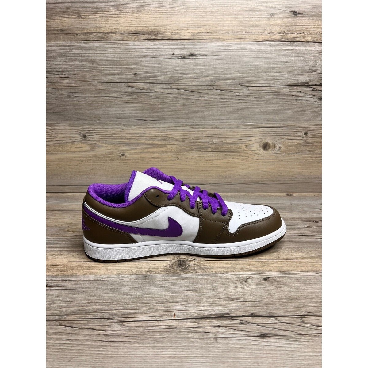 Nike Air Jordan 1 Low Mens Size 13 Palomino White Wild Berry