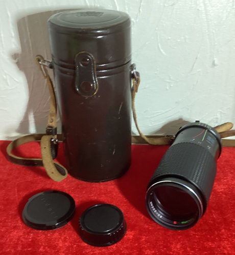 80-200mm f/4 Zoom Telephoto Lens with Cap & Case Tokina RMC Minolta Mount VTG