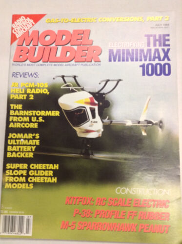 Model Builder Magazine The Minimax 1000 JR PCM-105 Heli Luglio 1993 040917nonrh - Foto 1 di 1
