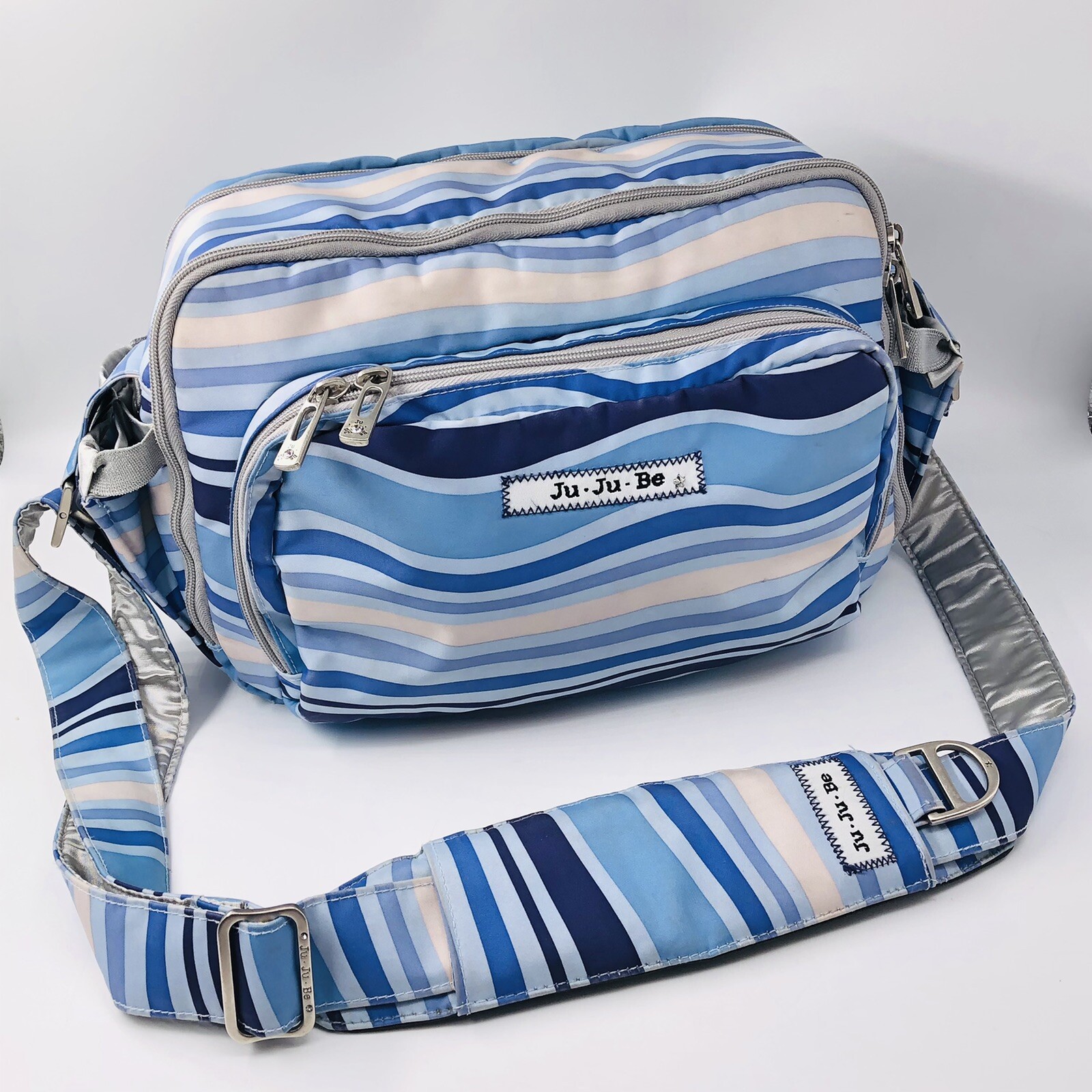 Jujube Be Blue RETIRED PRINT Adjustable Cross Body Diaper Bag Without Pad-image