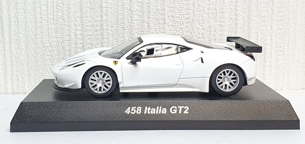 Kyosho 1/64 FERRARI 458 ITALIA GT2 WHITE diecast car model | eBay