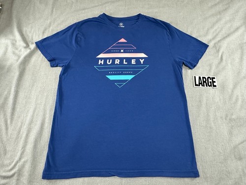 HURLEY - Men's T-Shirt Short Sleeve - Size L - LARGE - Blue - HURLEY SURF - Picture 2 of 13