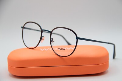 NEW WOOW RUSH HOUR 1 COL 0007 DP BLACK BLUE AUTHENTIC EYEGLASSES W/CASE 49-20