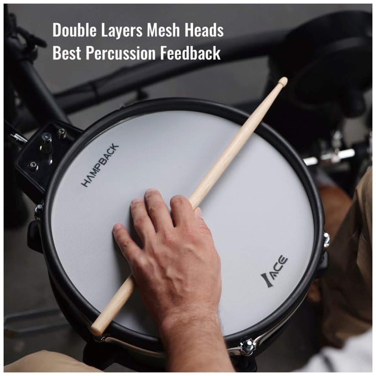 Hampback ACE-530 Bluetooth Electronic Drum Set | eBay