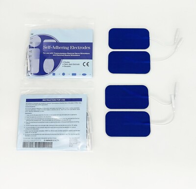20 TENS Electrodes BLUE CLOTH 2x2 inch Replacement Pads for Twin Stim EMS 7500