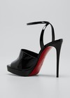 100% AUTHENTIC NEW WOMEN LOUBOUTIN MIRADONA 120 BLACK SANDAL/HEELS US 9.5 — photo 2