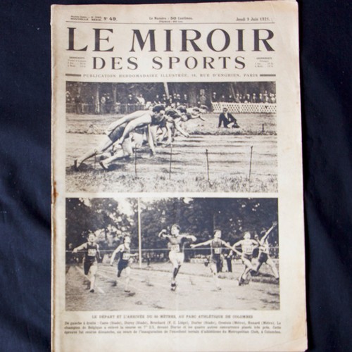 LE MIROIR DES SPORTS LOT DE 12 NUM2ROS 1921 BOXE CROSS COUNTRY CYCLISME AVIRON - Foto 9 di 12