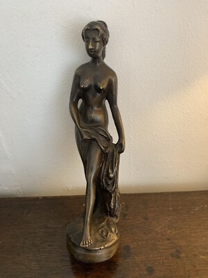 Grand Tour Stil ''Der Badende'' Bronzeskulptur der Aphrodite Göttin der Liebe 