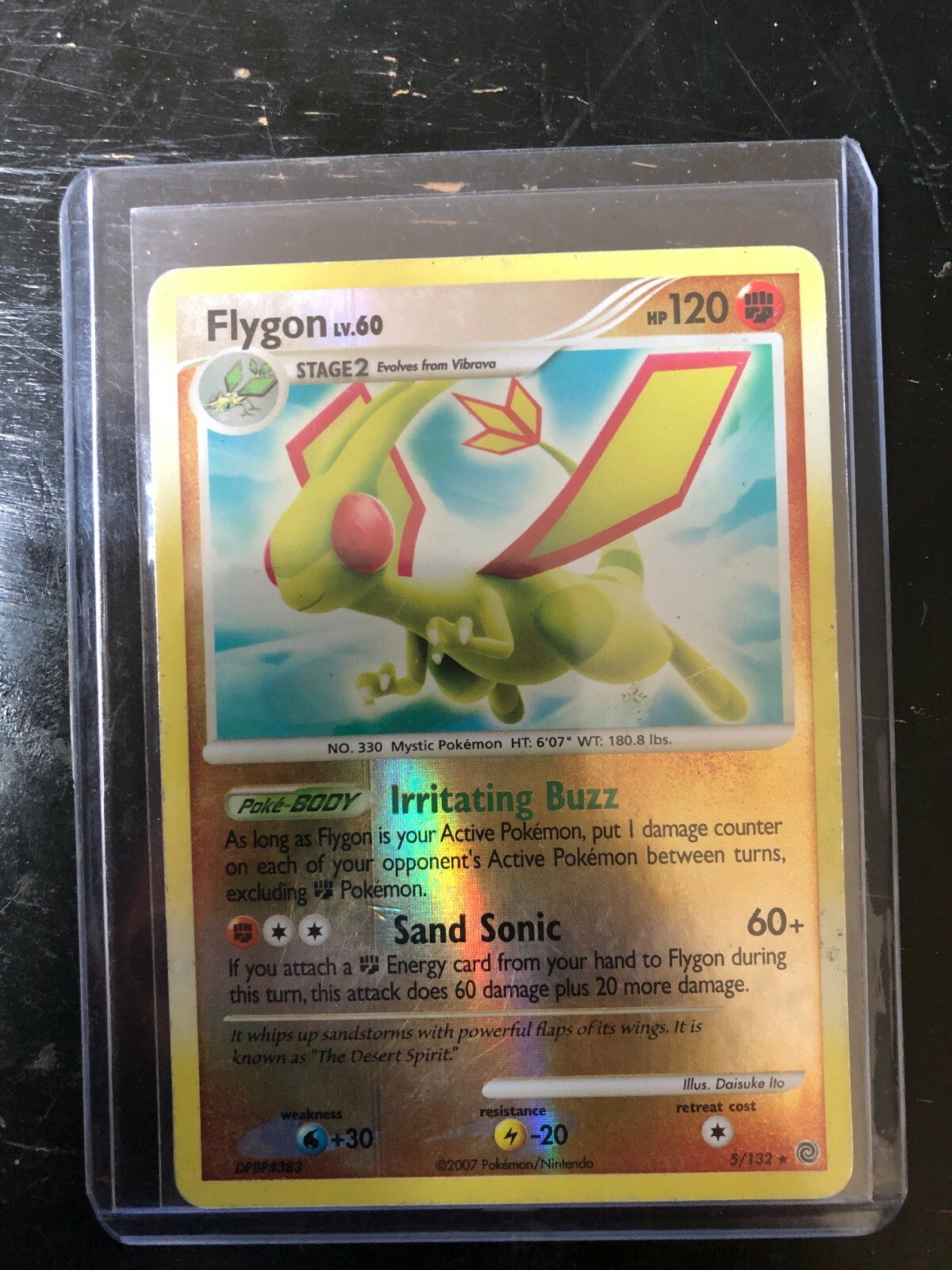 Flygon Rare 5/132 DP Secret Wonders Reverse Holo Pokemon Card NM