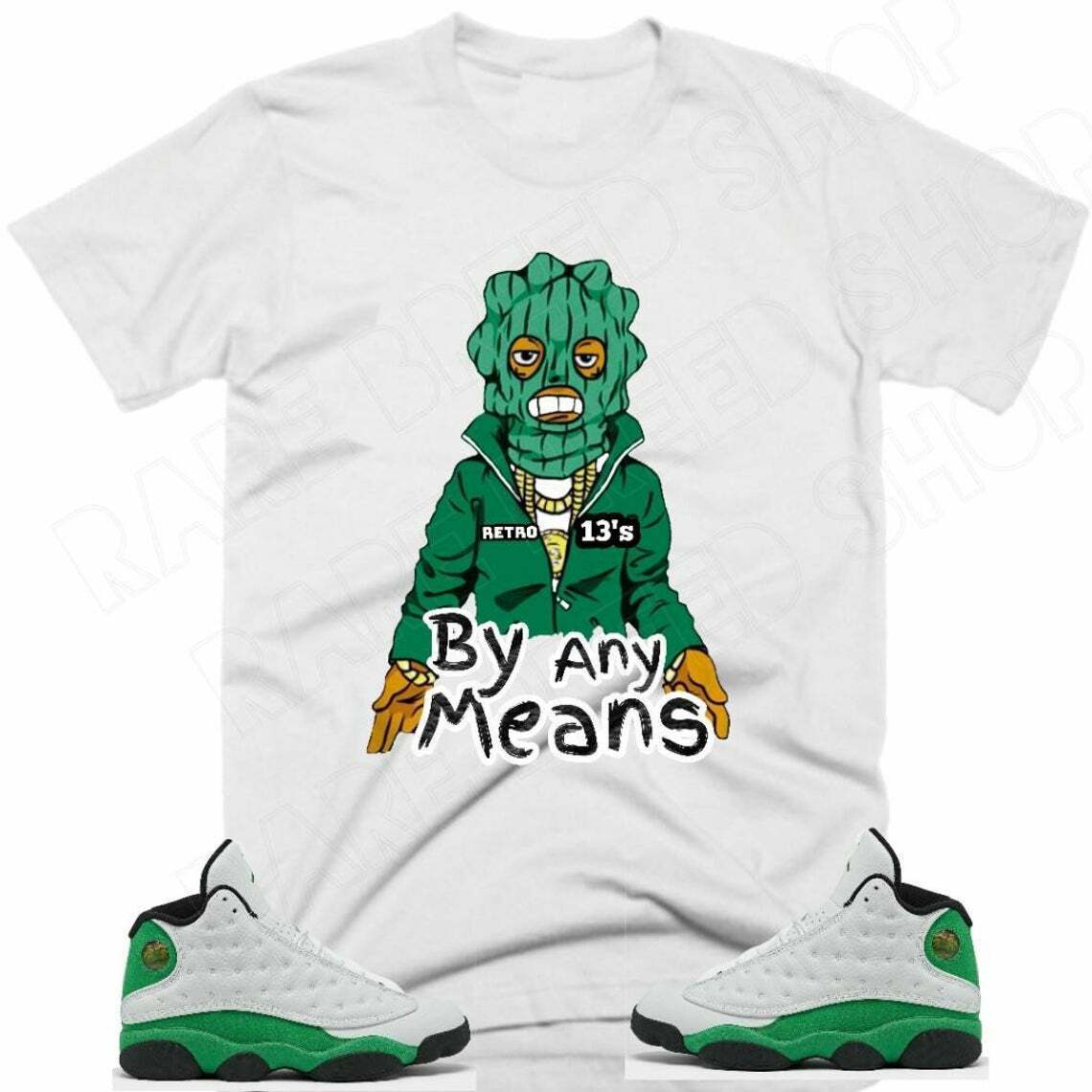 green jordan 13 outfit