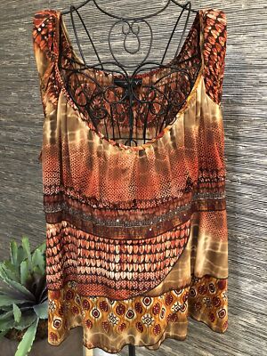 Venezia Sleeveless Top Blouse Plus Size 26/28 #84