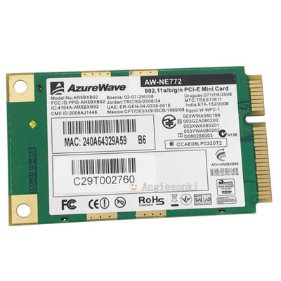 Atheros AR5BXB92 AR9280 Mini Pci-Express Wireless WLAN Karte 300Mbps 802.11N