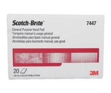 3M 7447 Scotch-Brite General Purpose Hand Pad 6" x 9" - 20 Pads, Free Shipping