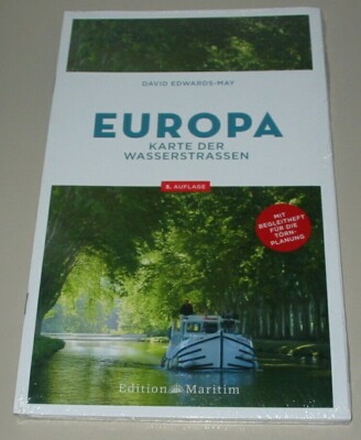 Törnführer Edwards May Europa Karte der Wasserstrassen Törnplanung Buch Neu!