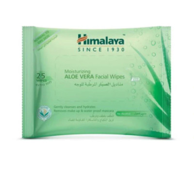 5 x Himalaya Aloe Vera Gesichtsreinigungstücher (25 Stück) Insgesamt 125 Tücher