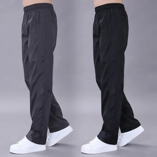 Men's Quick-Dry Breathable Sweatpants – Elastic Waist Sports Joggers, Wide-Leg