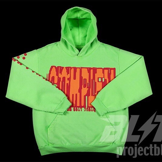 トップス Cactus Plant Flea Market ComplexCon HOOD FW23 CACTUS FLEA MARKET X COMPLEXCON 2023 HOODIE FLURO GREEN SZ L