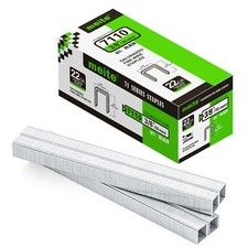 meite Upholstery Staples 22 Gauge 3/8-Inch 9.1 mm Crown Galvanized 10,020 PCS