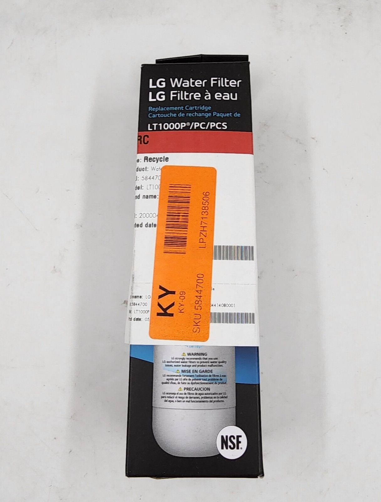 Фильтр для воды LG для некоторых холодильников LG LT1000PPCPCS- Белый 3290₽