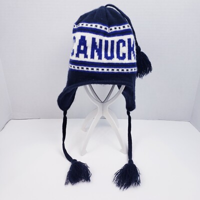 Vancouver Canucks '47 Brand Toque Beanie with Tassels NHL Blue