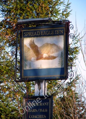 Photo 6x4 The Spread Eagle Inn - pub sign Barton Bendish For a wider view c2009