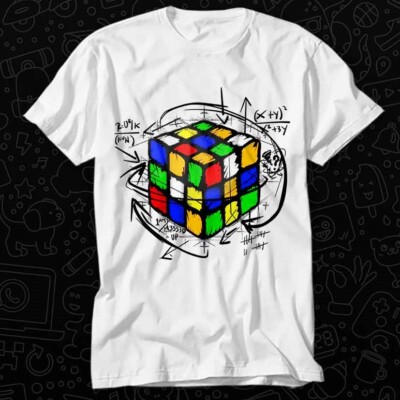 Rubiks Cube Solution Art Puzzle Algorithm Retro Tee Best Seller T Shirt 109