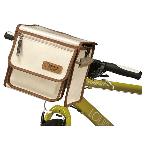 OSTRICH Bicycles Front Bag Case Beige F-516 8.9L 210x240x170mm