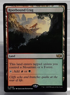 Magic - Rootbound Crag - Rare/Land - Commander: Tarkir Dragonstorm - EN/NM