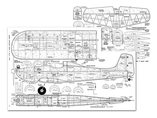 Astro Hog Aerobatic 72" WS RC Radio Control Airplane Printed Plans Templates - Picture 2 of 2