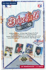 Upper Deck MLB 1991 Baseball Low & High Series Sealed Box | 36 Packs (540 Cards)
